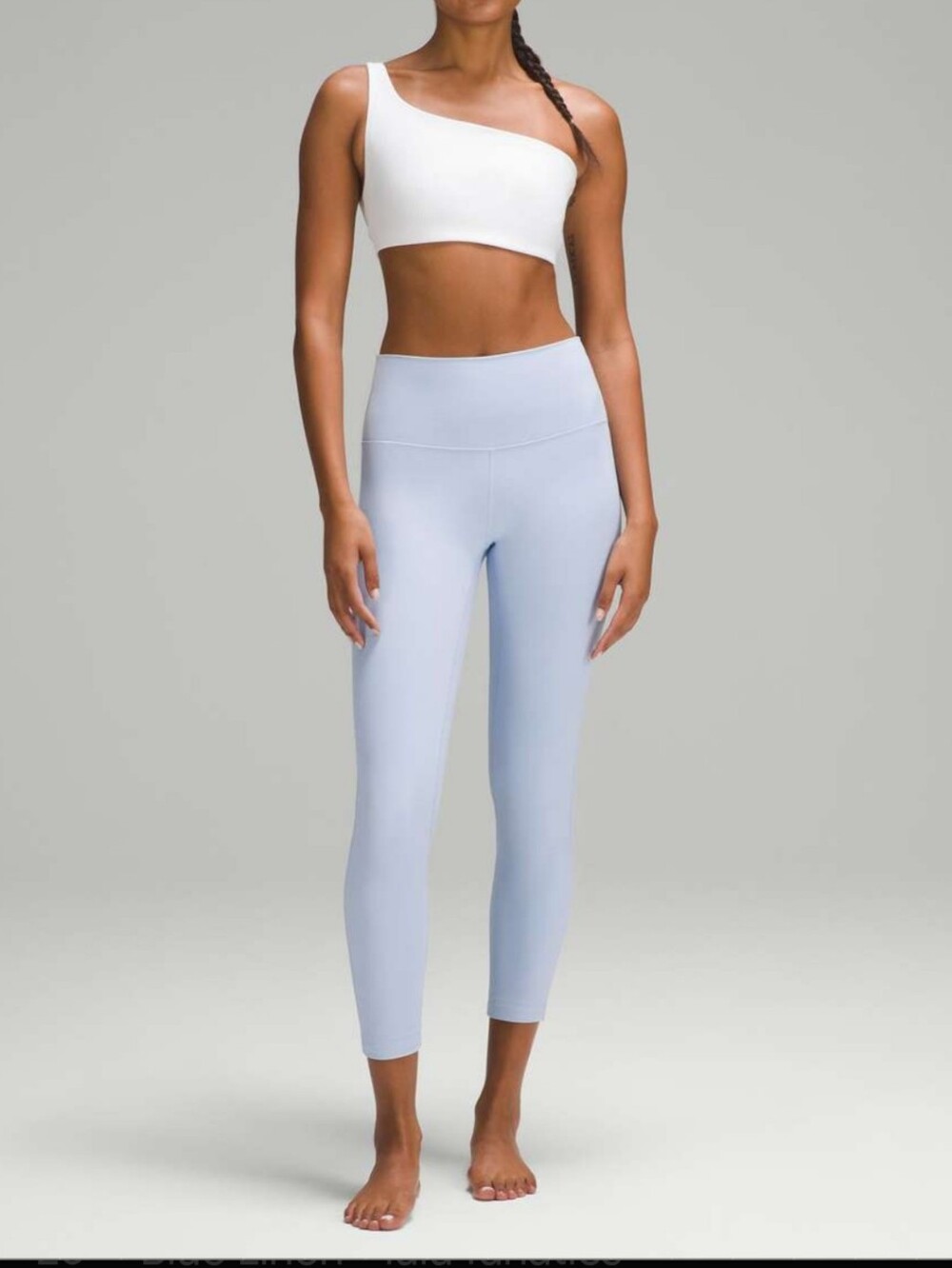 Lululemon Hi Rise Align Crop Leggings Pastel Linen Blue 6